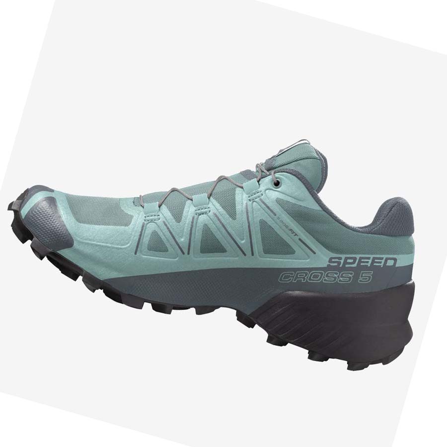 Tenis Para Trail Running Salomon SPEEDCROSS 5 Mujer Verdes | MX 2743SGL